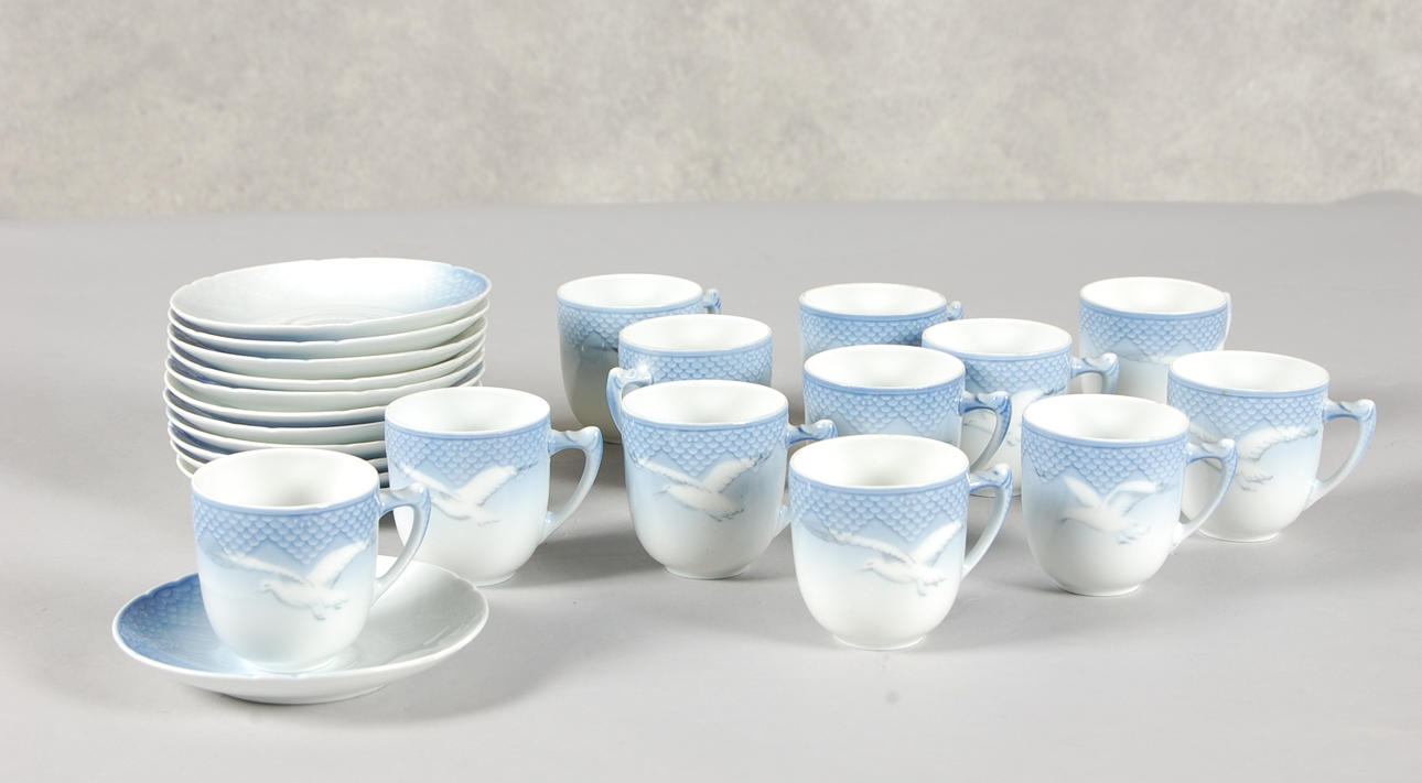 ESPRESSOKOPPAR, 24 delar, Måsen, Bing & Gröndahl.