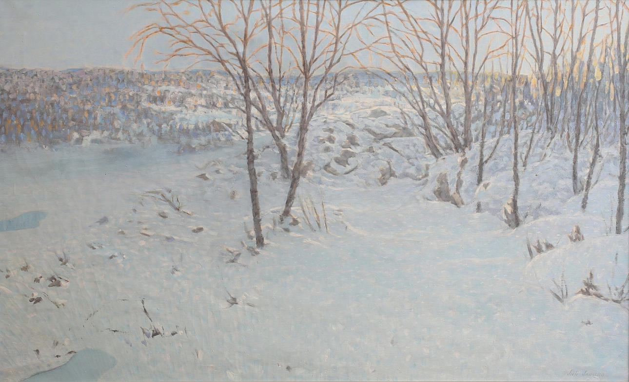 JOHAN JANSSON. Oil on canvas, signed.