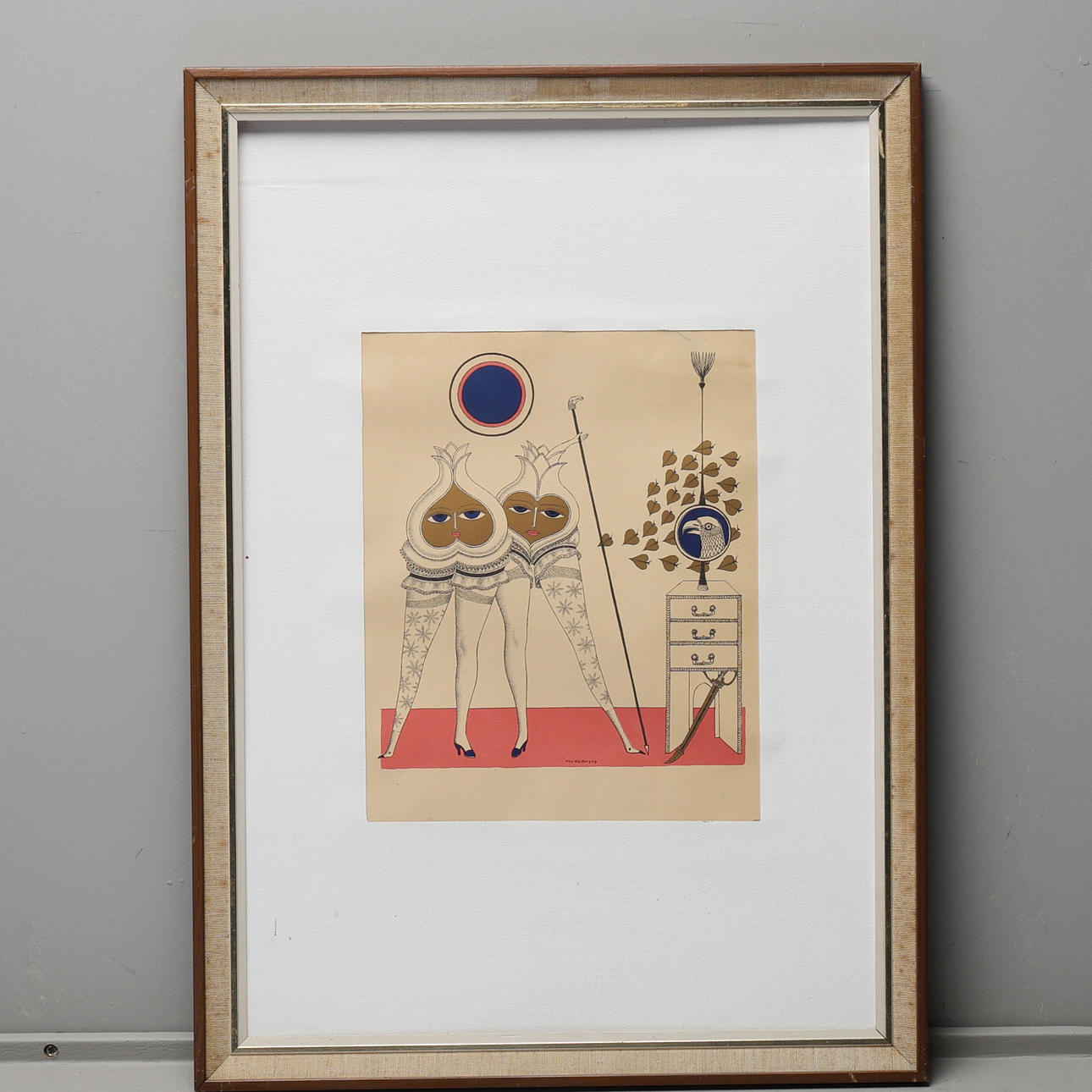 MAX WALTER SWANBERG. Surrealist composition, 8 graphic prints.
