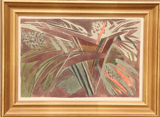 KARL AXEL PEHRSON. TAVLA, akvarell, signerad och daterad K.A.Pehrson -57, Fladderört (1957).