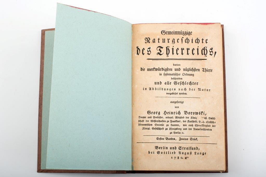 GEORG HEINRICH BOROWSKI. Important zoological work.