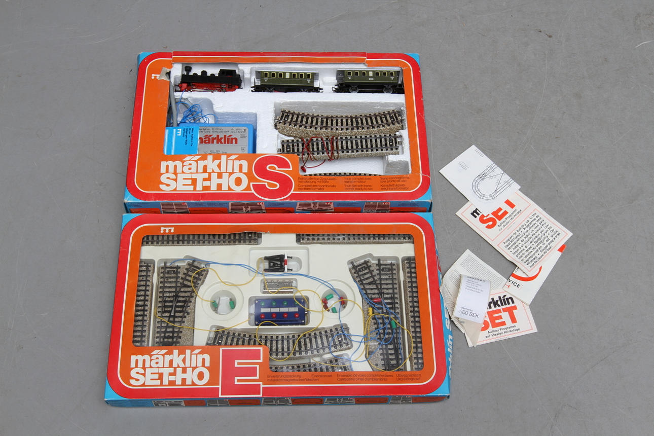 MÄRKLIN tågsats 2920 och E5191. Originalkartong. Punktkontakt.