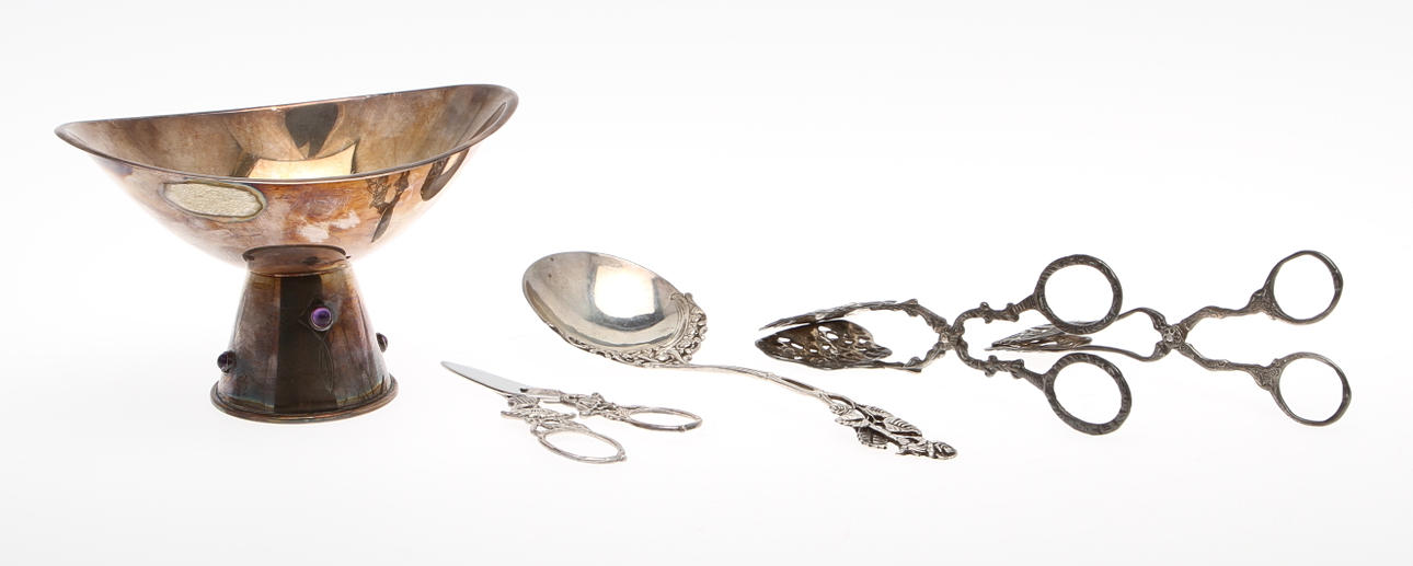 SILVER, 5 delar, ca 250 gram.