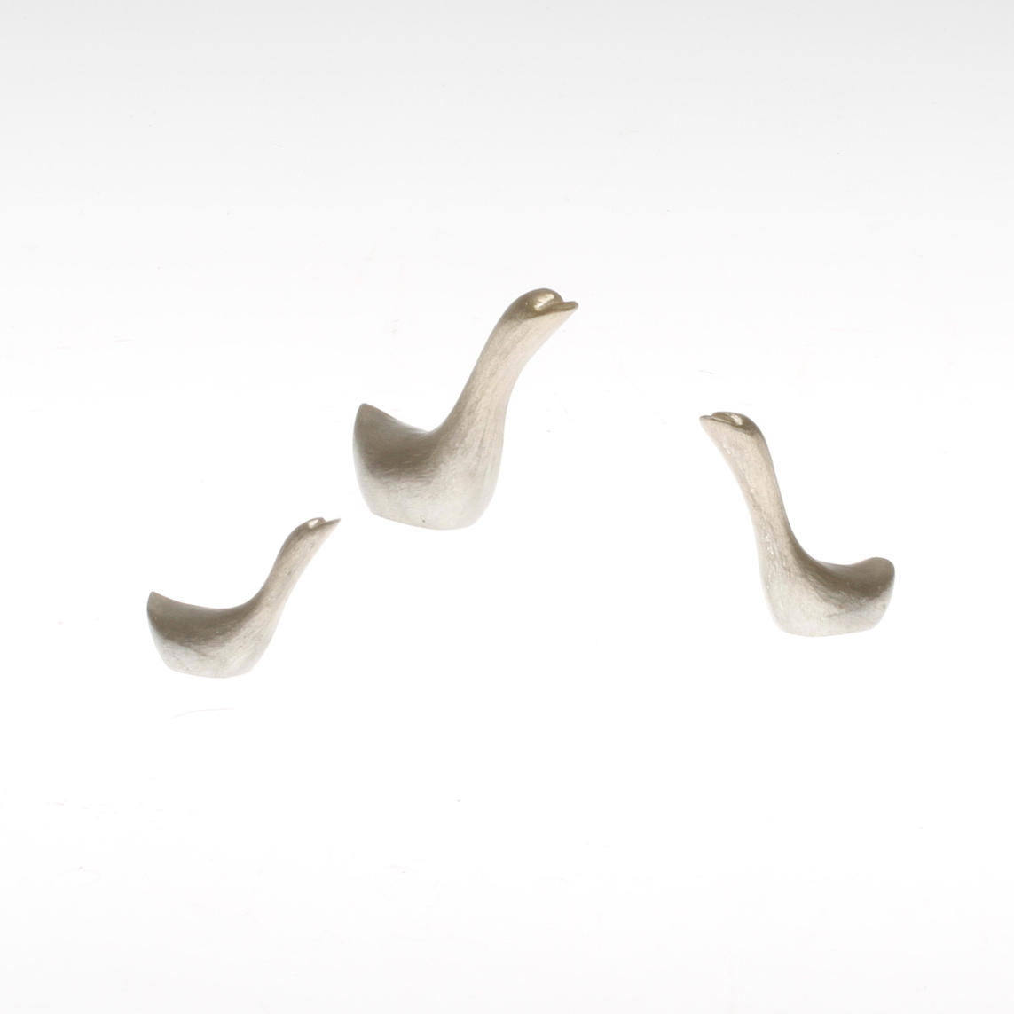 FÅGLAR, tenn, 3 st, Affa Alex, Vittsjö, Sverige, 1900-talets andra hälft.