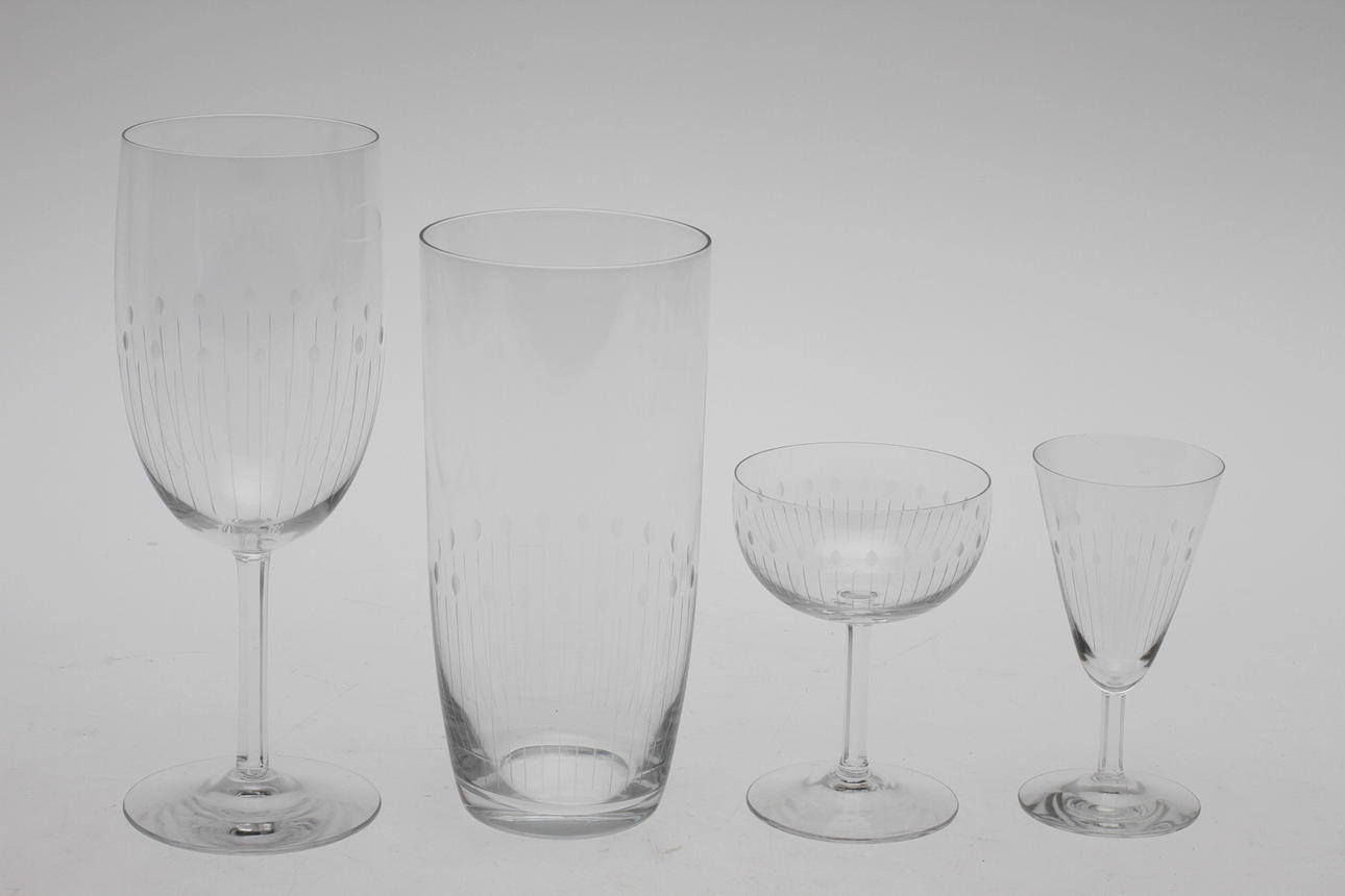 GLASSERVIS, 39 delar, 1900-tal.