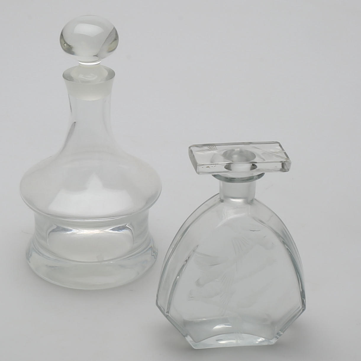 KARAFFER, 2 delar, glas.