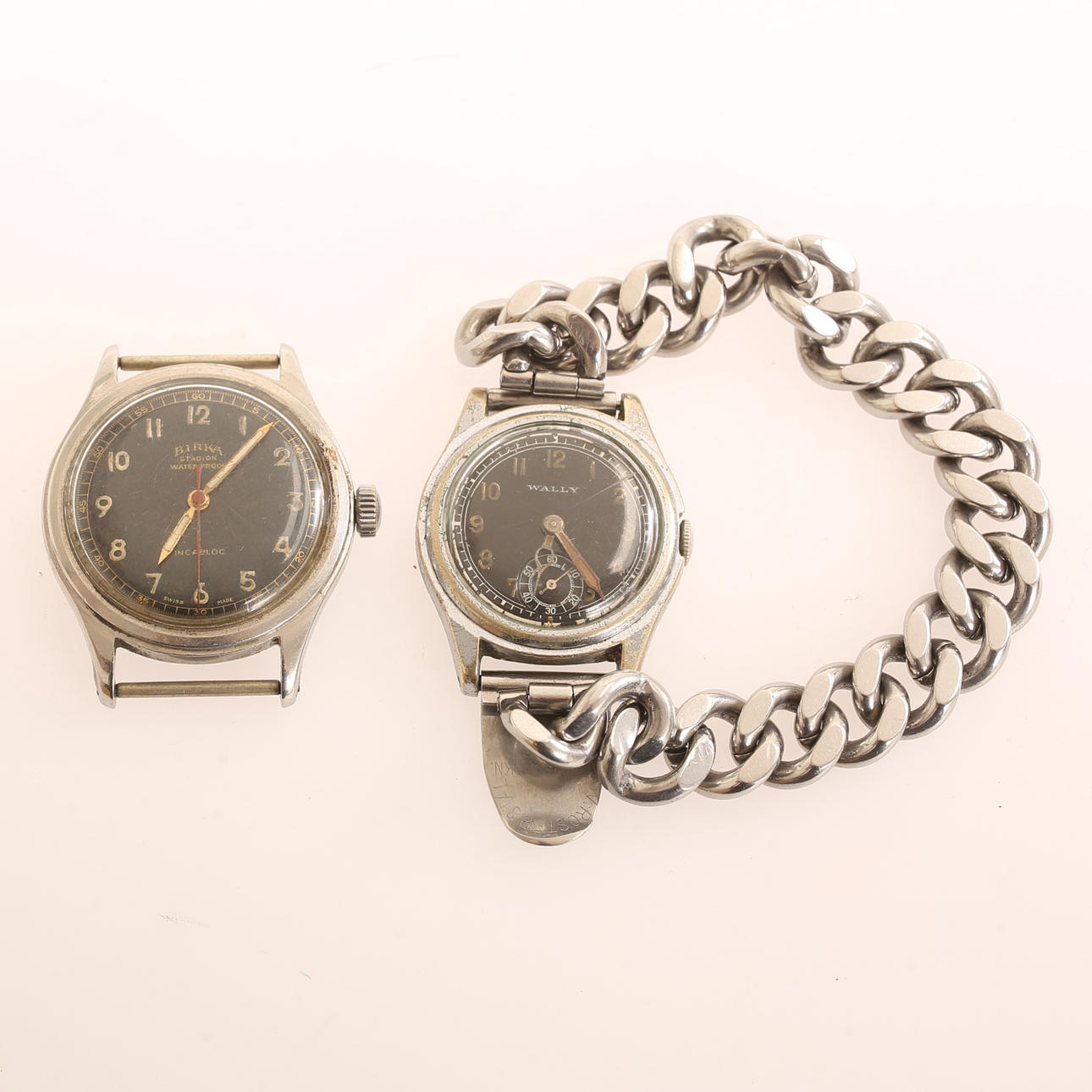 Ein Paar Armbanduhren, Wally und Birka.