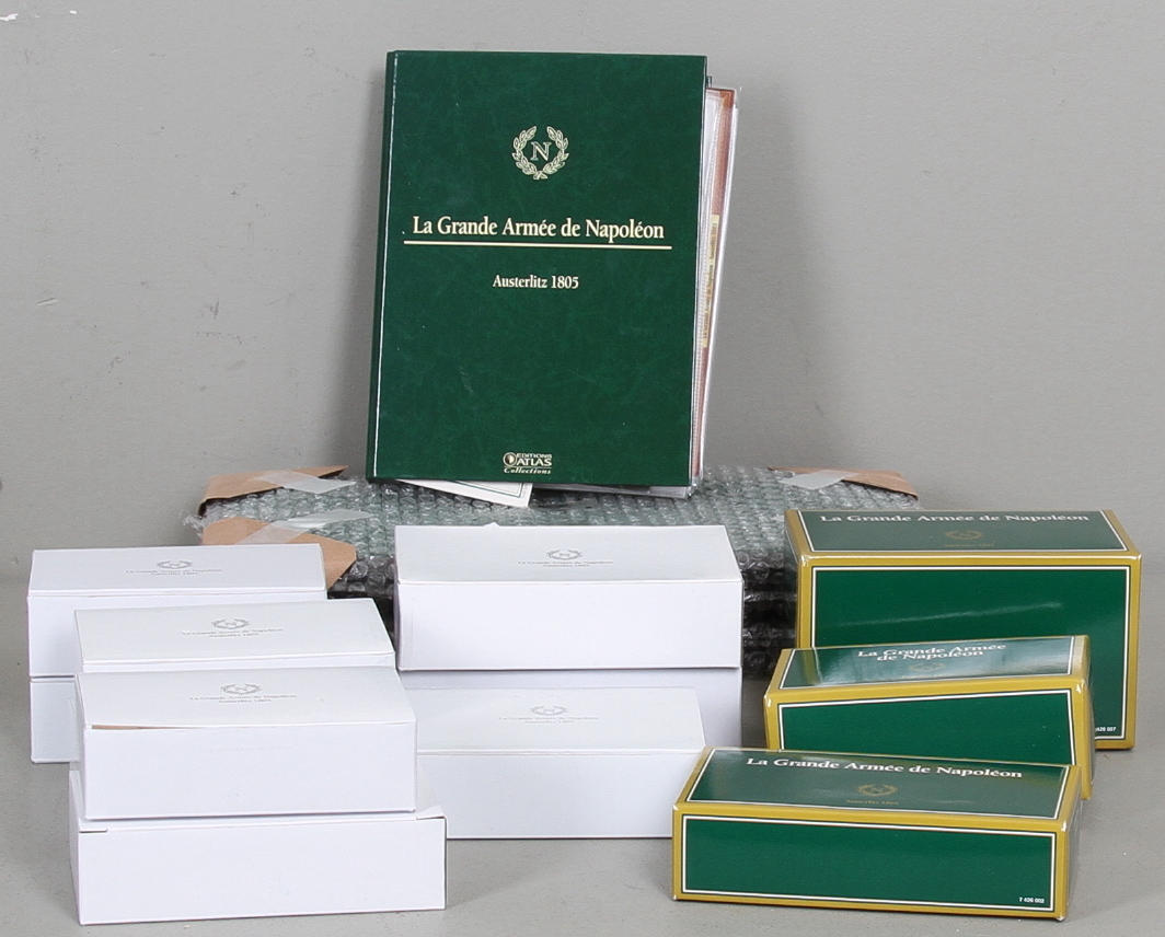 MINIATYRER, metall, Napoleons armé, Austerlitz.