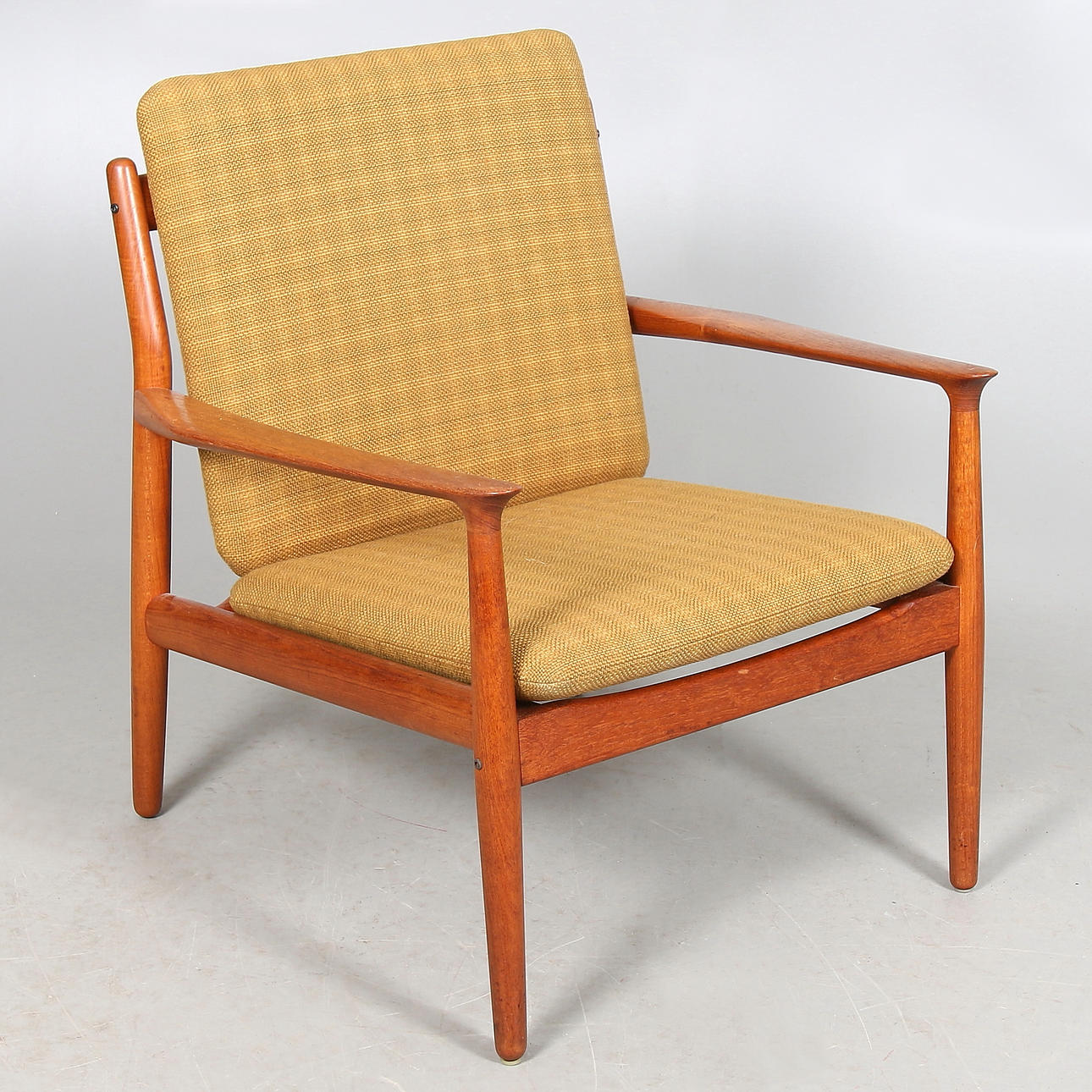 GRETE JALK. Fåtölj, Glostrup, märkt "Furniture makers Danish Control", Danmark, 1960-tal.