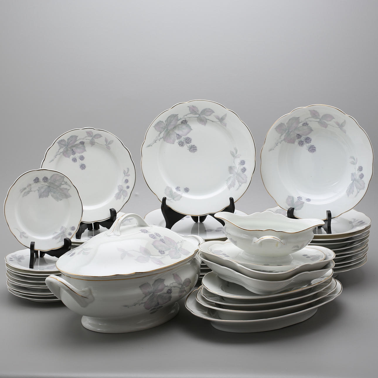 SERVIS, 48 delar, porslin, Chodau, Schlaggenwald.