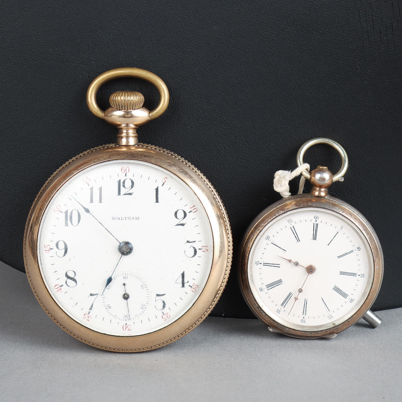 2 pocket watches, 18th/20th century.