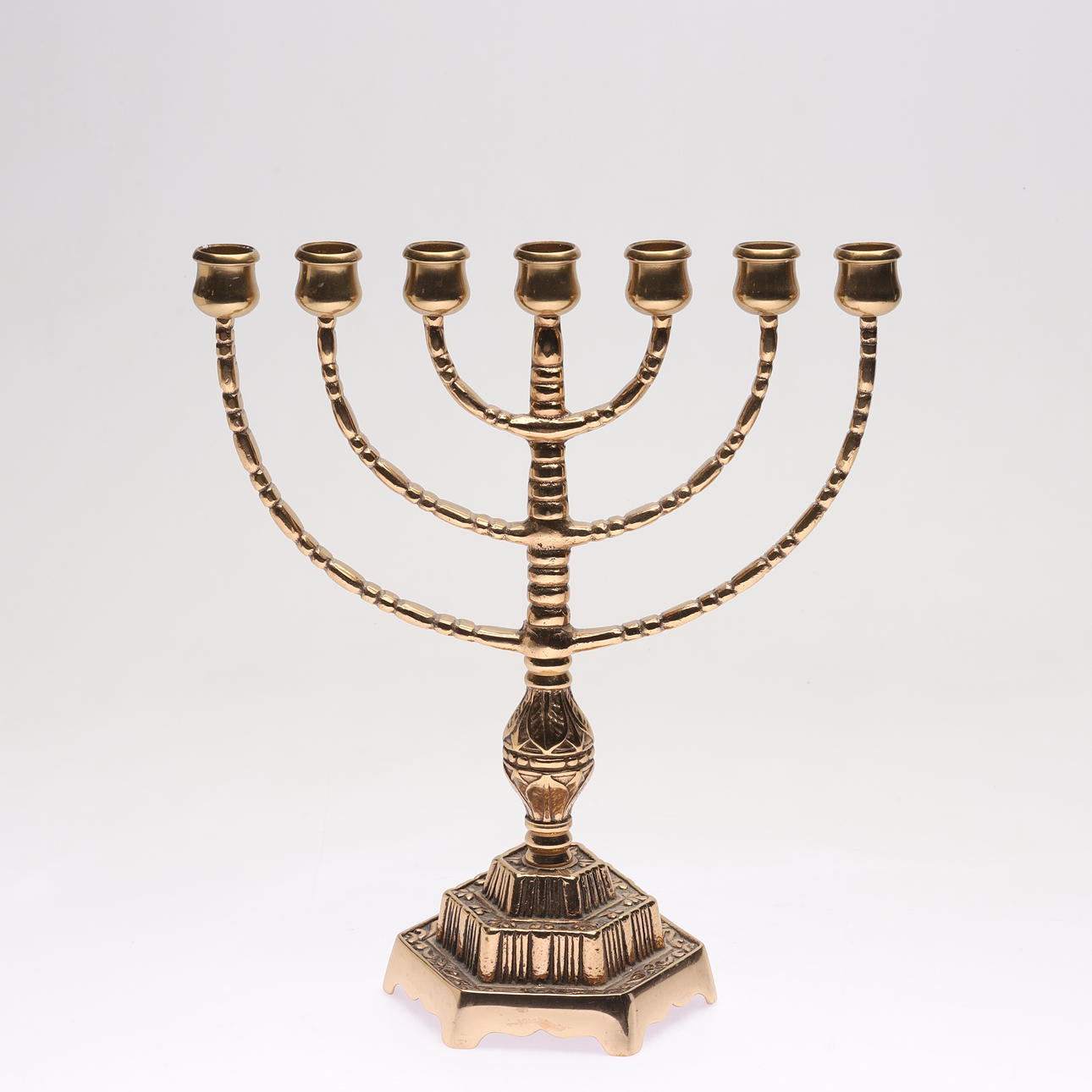 LJUSSTAKE, menorah, Gnosjö malm.