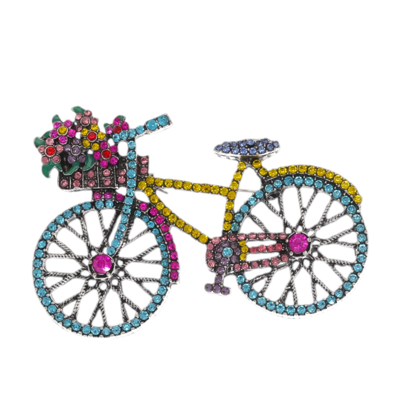 Cykelformad brosch.