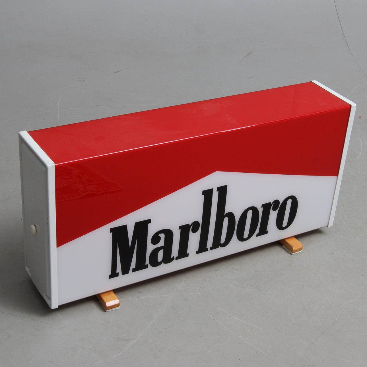 ADVERTISING SIGN, Marlboro, with lighting, 1900s / 2000s.