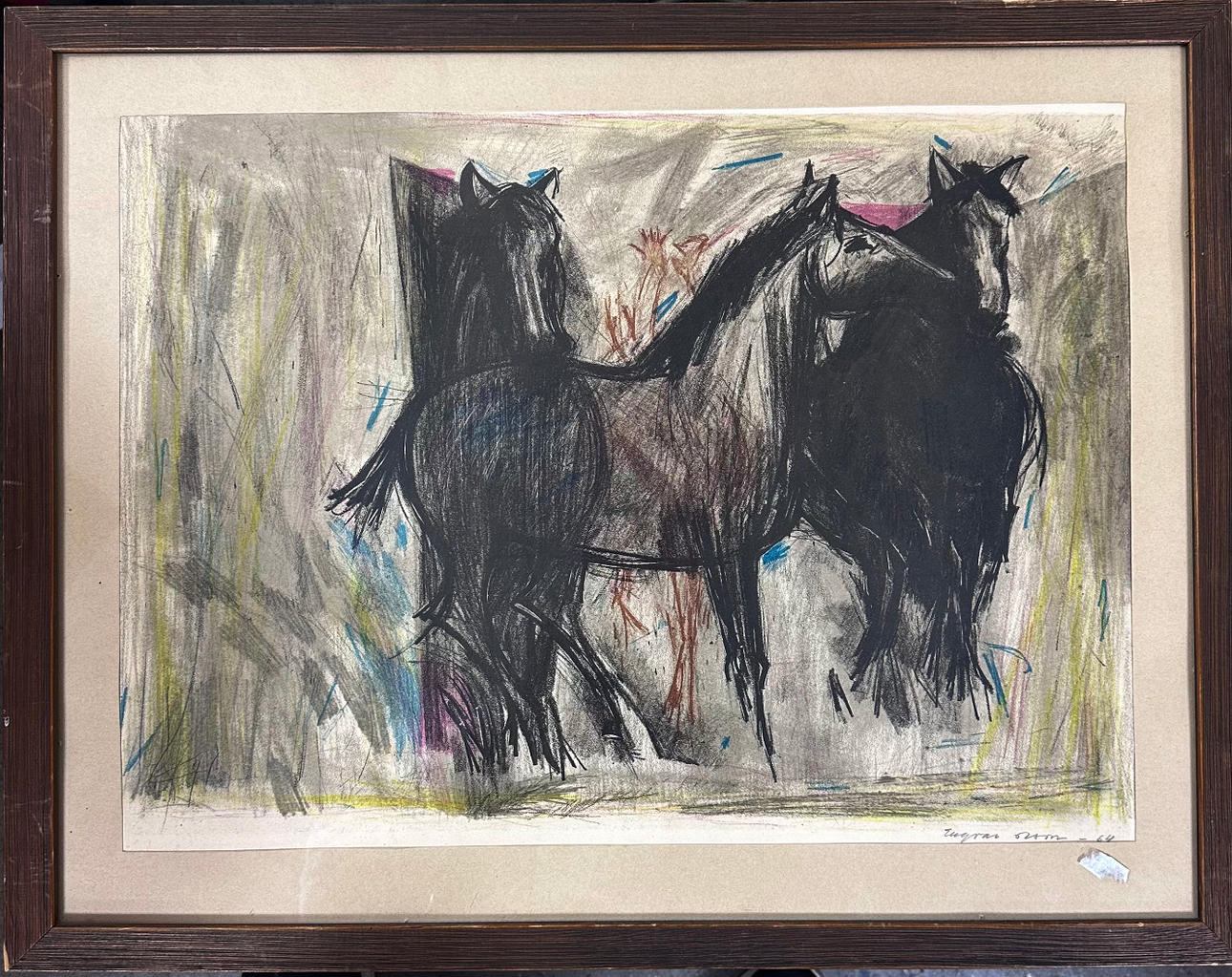 INGVAR OLSSON. Pastell.