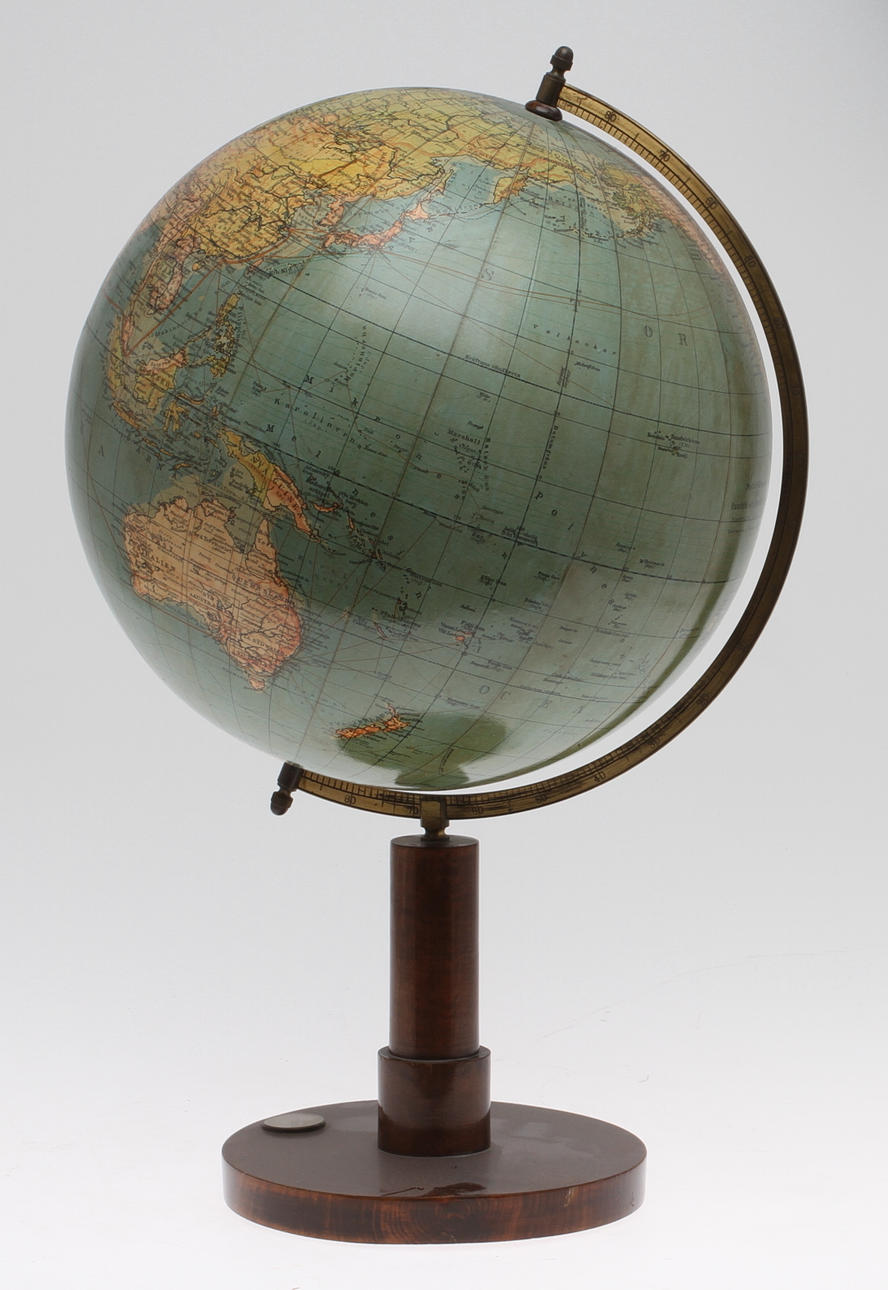 JORDGLOB, " Prof. d:r Krauses Nya Handels- och Samfärdsglob". 1900-tal.