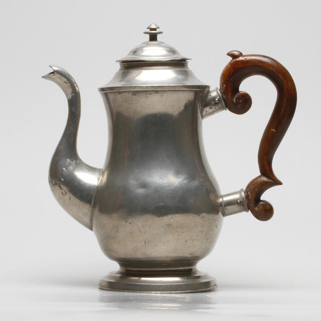 KAFFEKANNA, tenn, Sverige, 1800-tal.