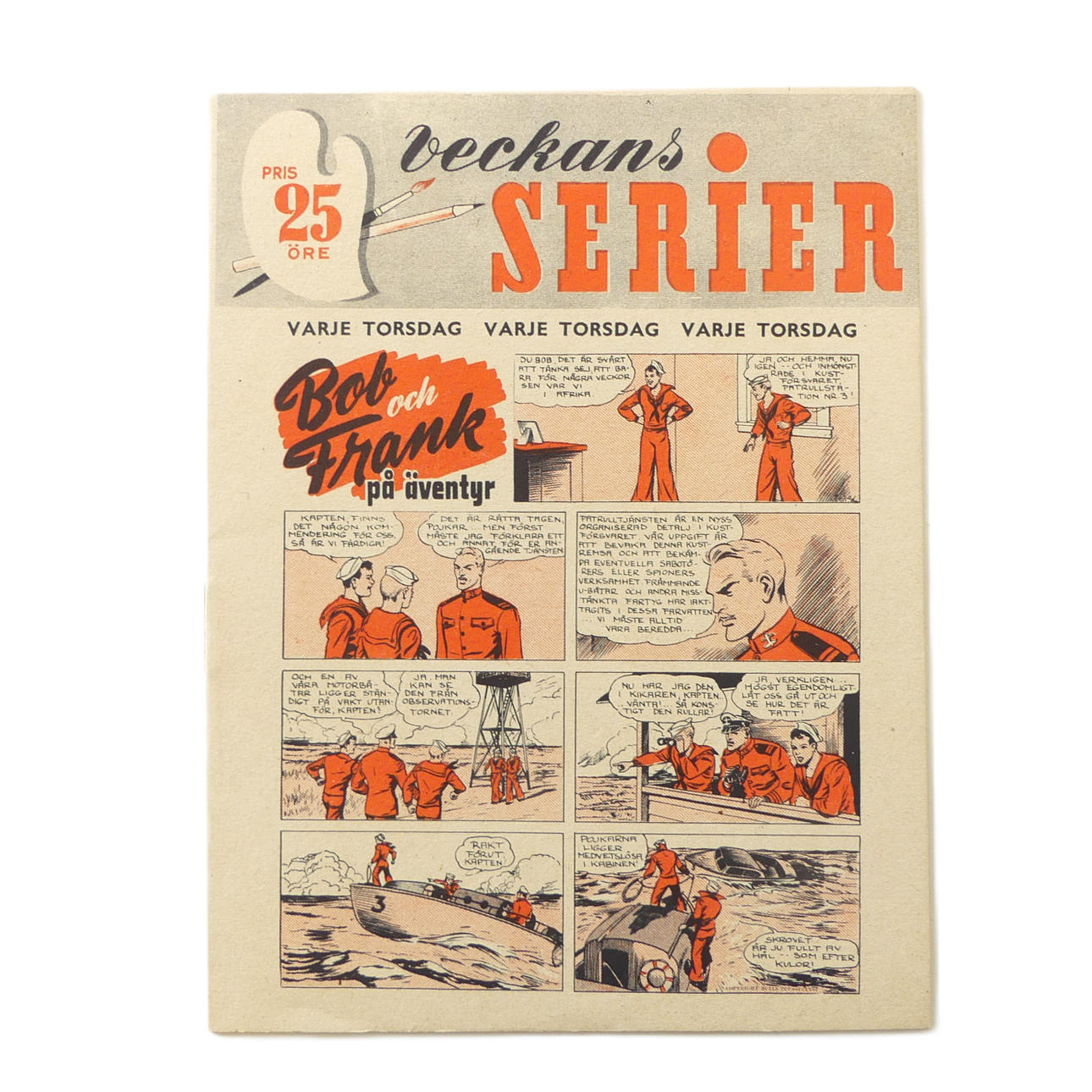 TEGNESERIE, Ugens tegneserier, Prøvehæfte, Mint.