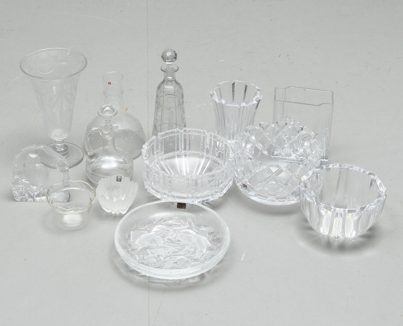 PARTI GLAS, 12 delar, bla Iittala och Orrefors.