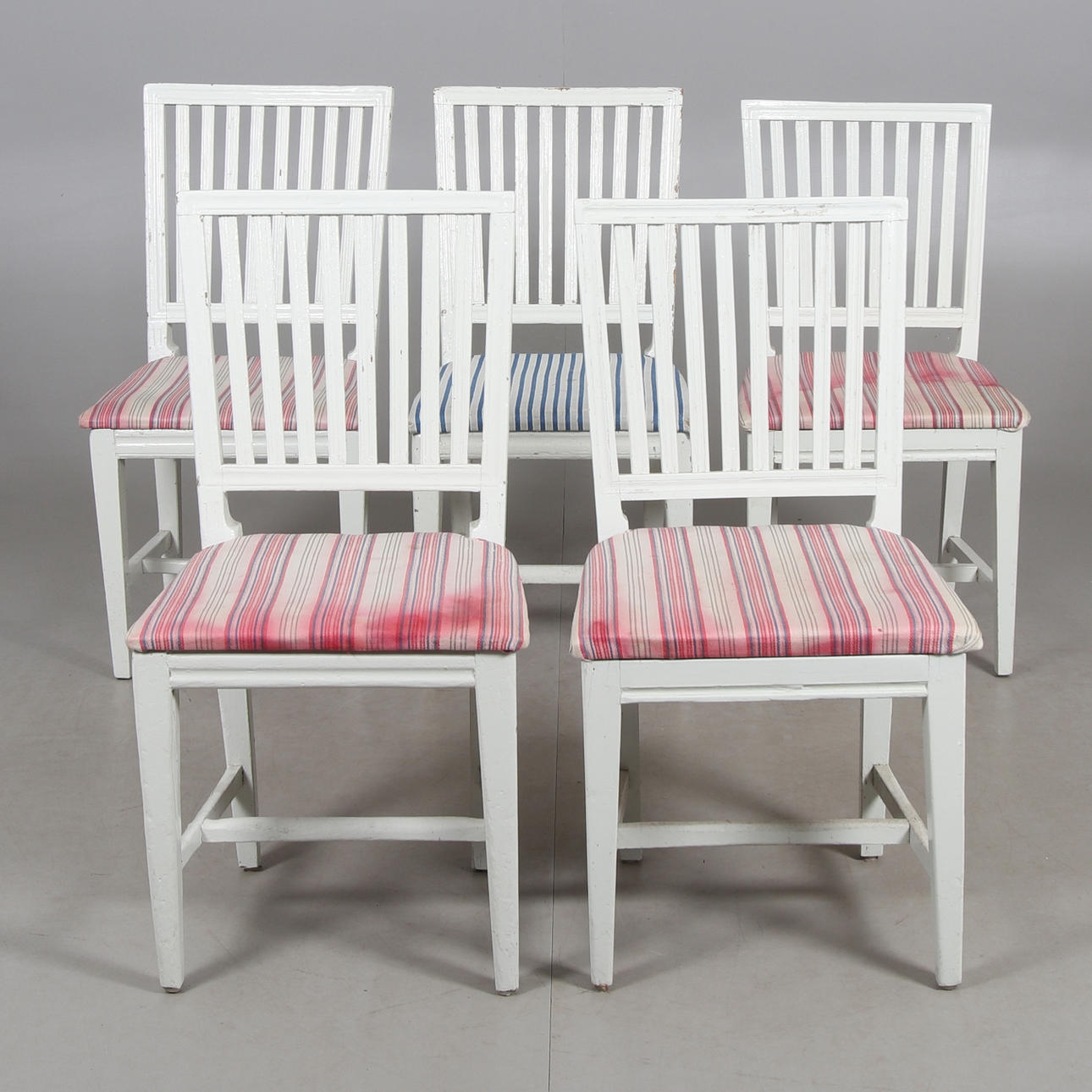 5 stk stole, gustaviansk stil, 19. årh.