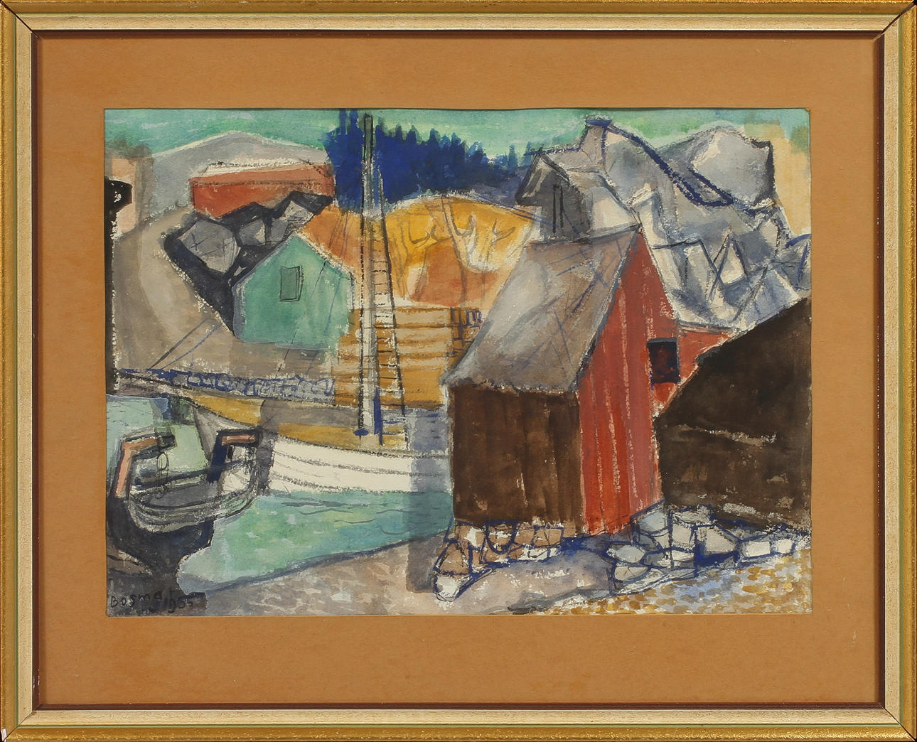 WIM BOSMA. Blandteknik, signerad.