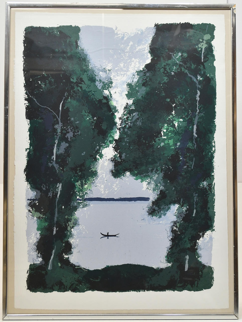 JAN STENVINKEL. Screen printing. Kayak.