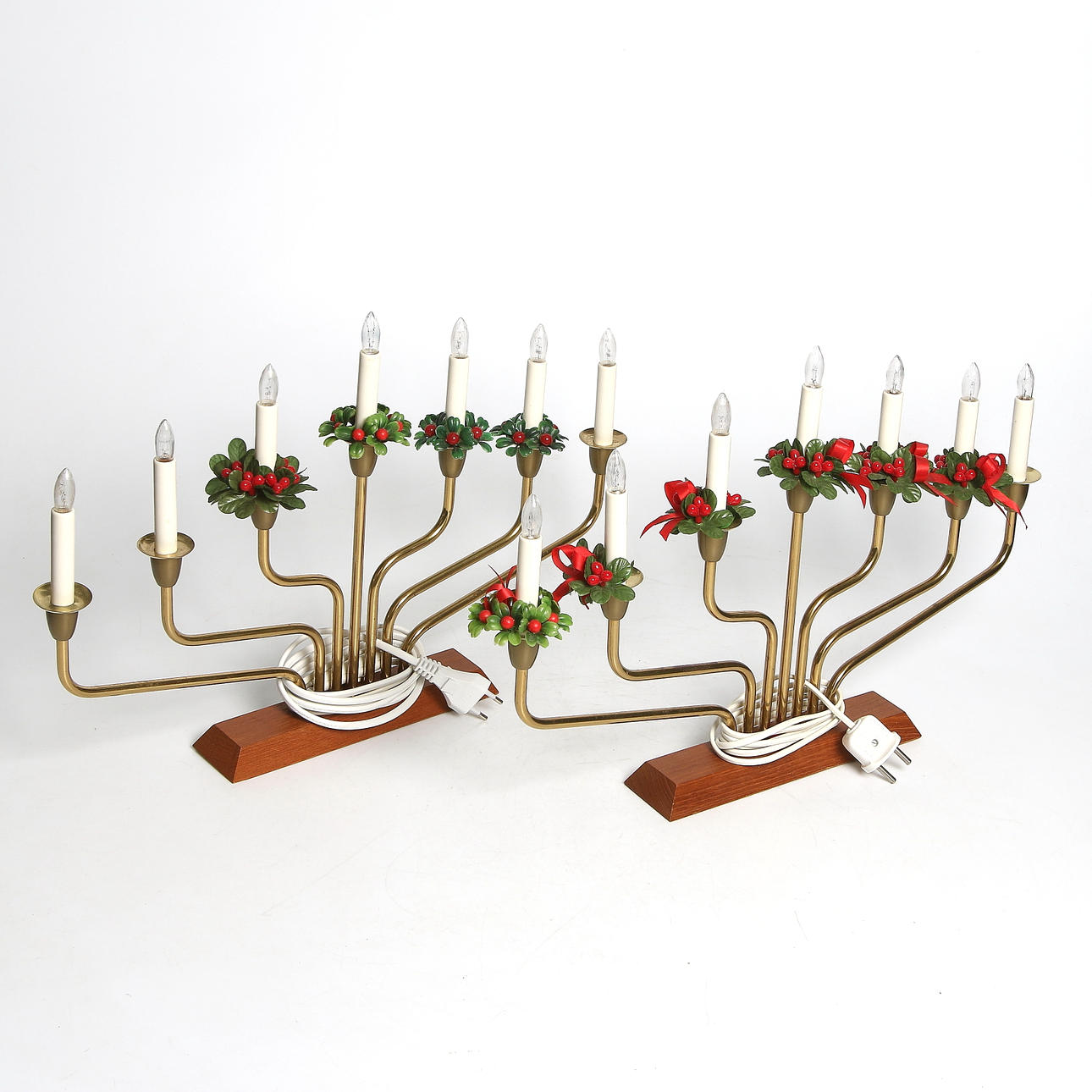 ADVENTSLJUSSTAKAR, 2 st, 1950/60-tal.