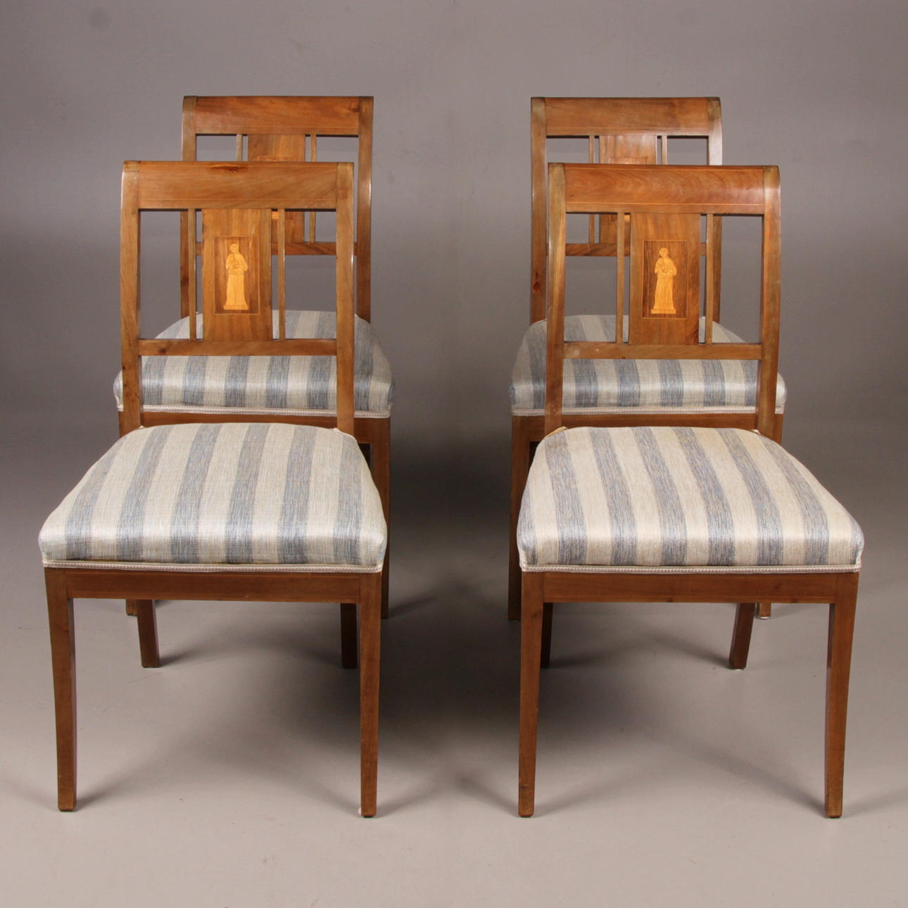 STOLAR, 4 st. Empire, Danmark, 1800-tal.