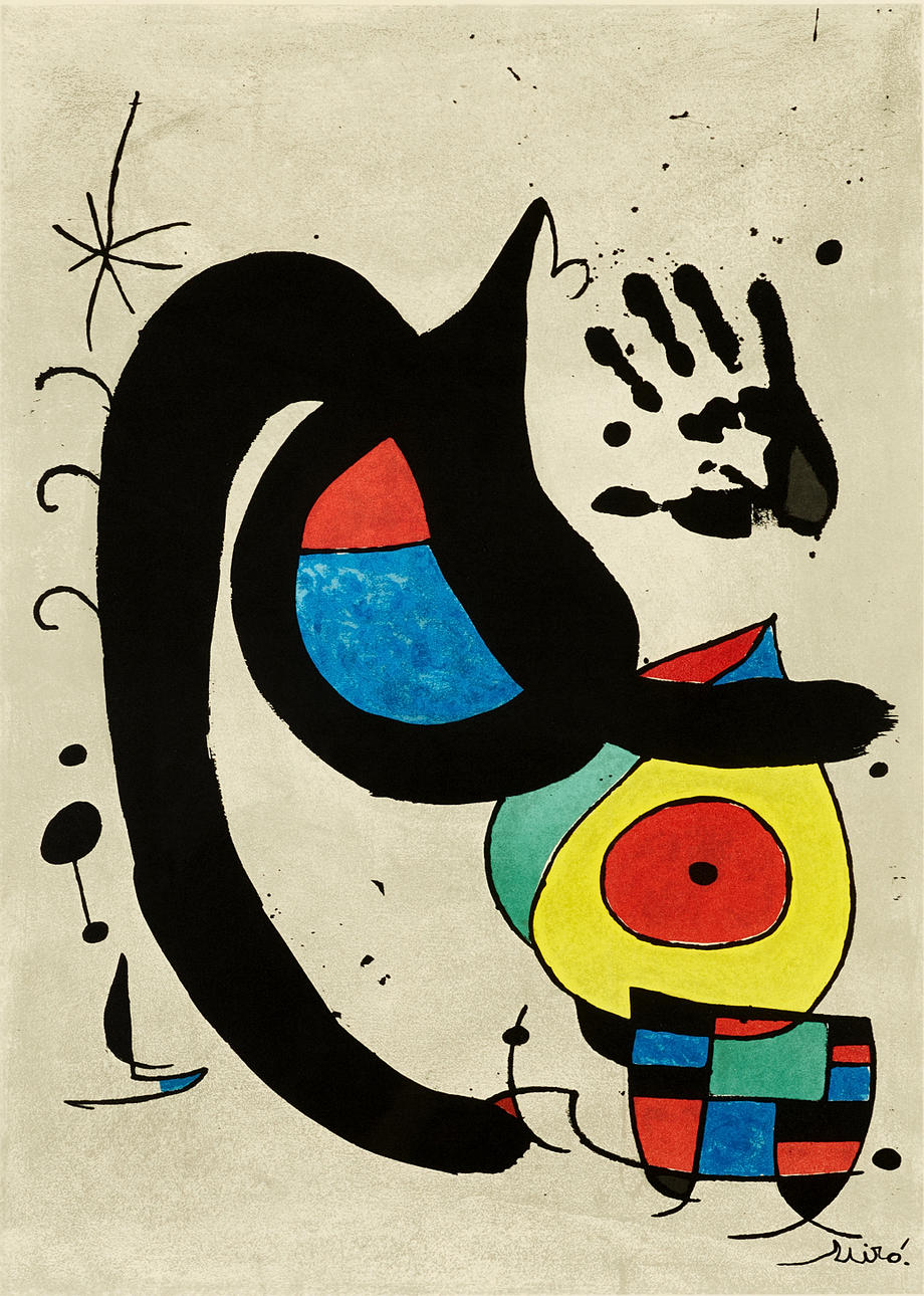 JOAN MIRO, after, lithograph.