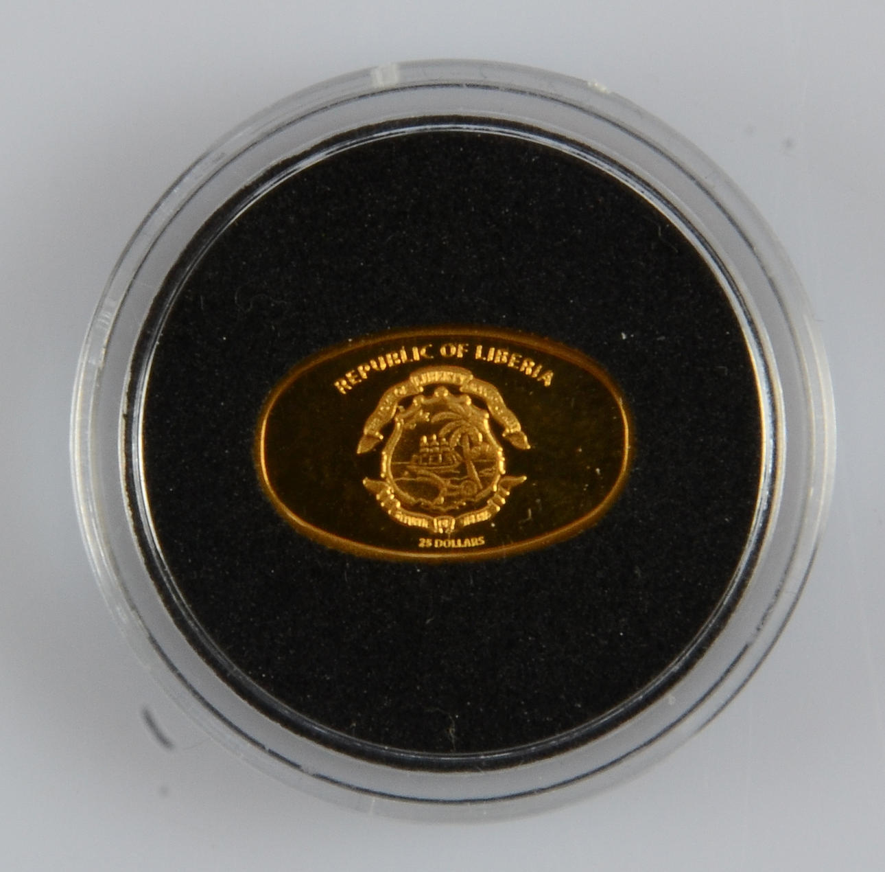GULDMYNT, 24K, 25 dollar, Republic of Liberia.