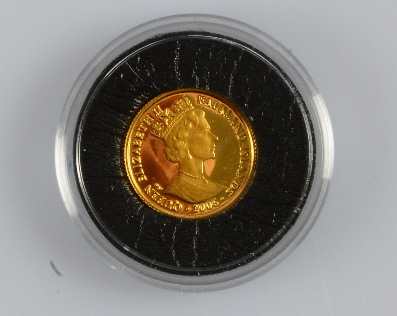GULDMYNT, 24K, 1/25 crown, Falkland Islands 2006.