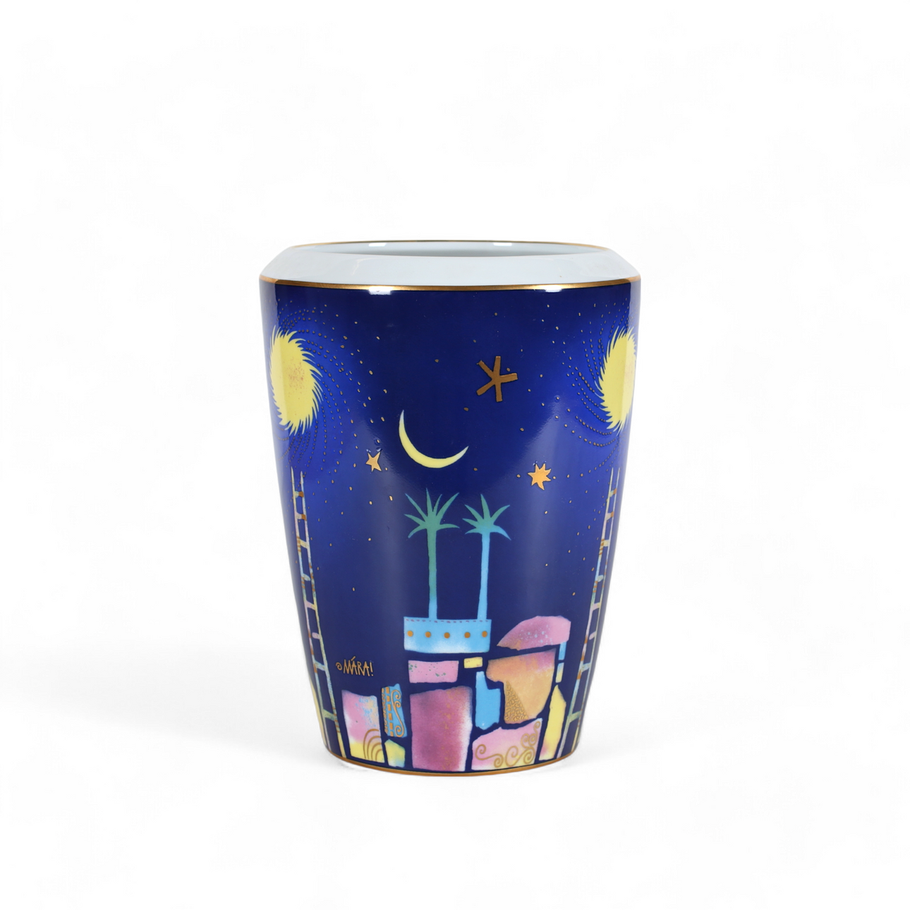 A porcelain vase, Mára, Goebel.