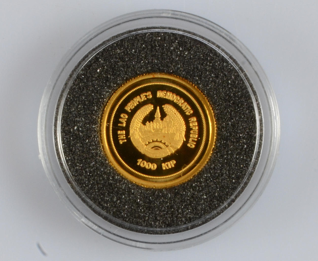 GULDMYNT, 24K,1000 kip, The Lao peoples democratic republic.