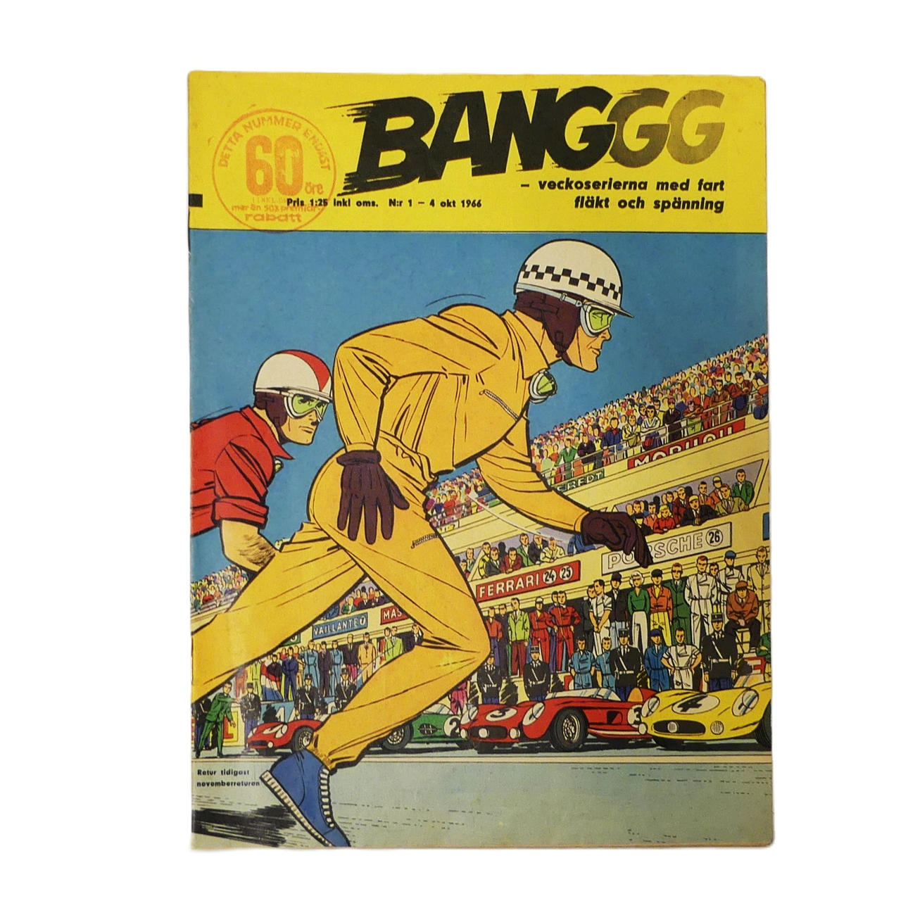 COMIC BOOK, Bang, no 1 1966. First issue.