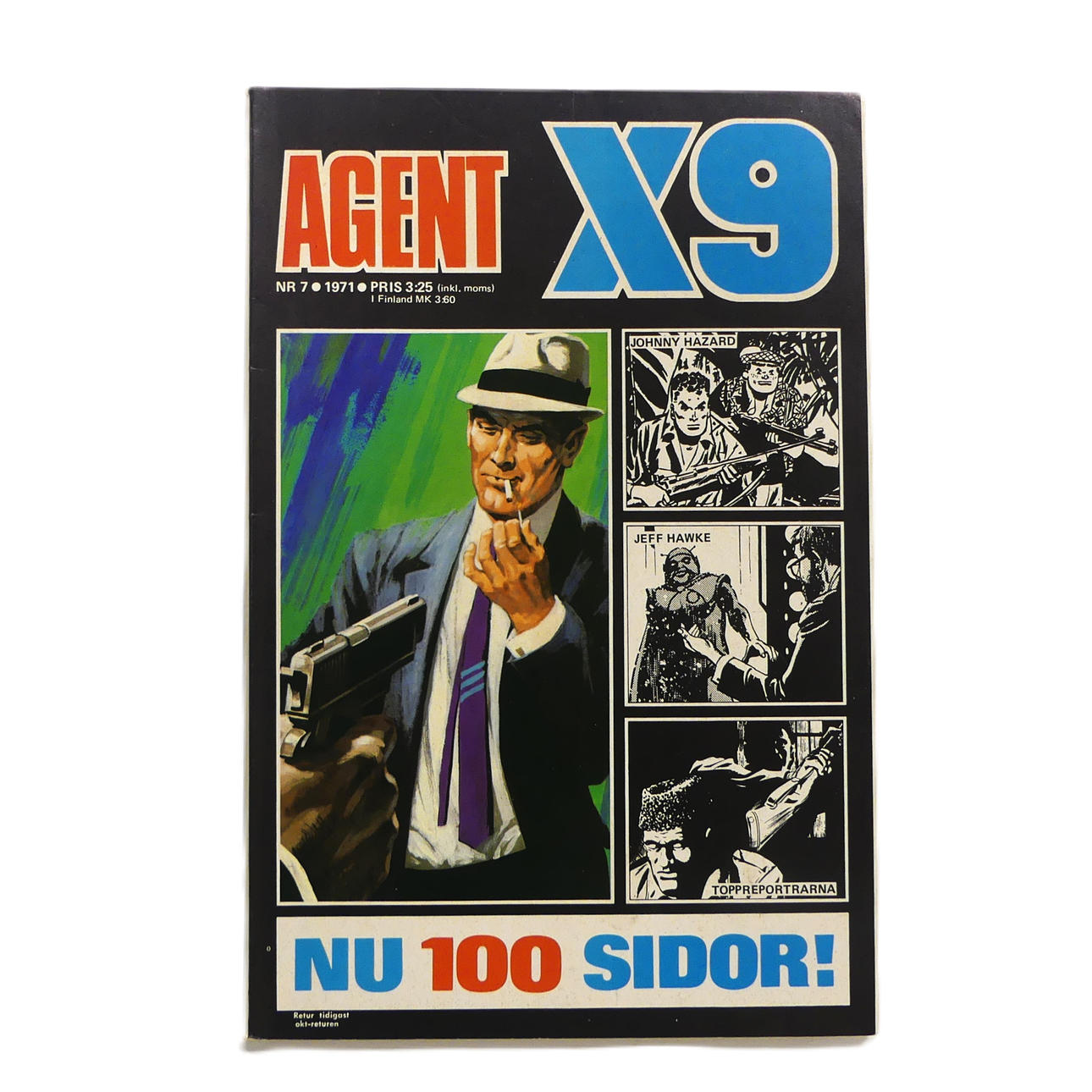 COMIC BOOK, Agent X9, second thick issue, No. 7 1971.