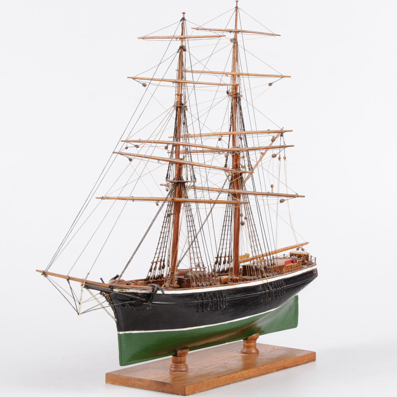 MODELLSKEPP, Briggen "Ella" av Mönsterås, 1900-tal.