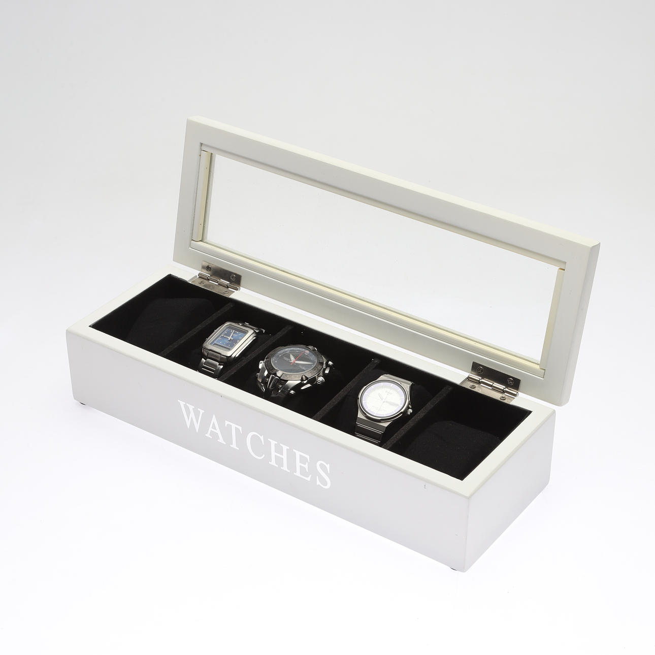 WRISTWATCH, 3 pcs with watch case, including Casio.
