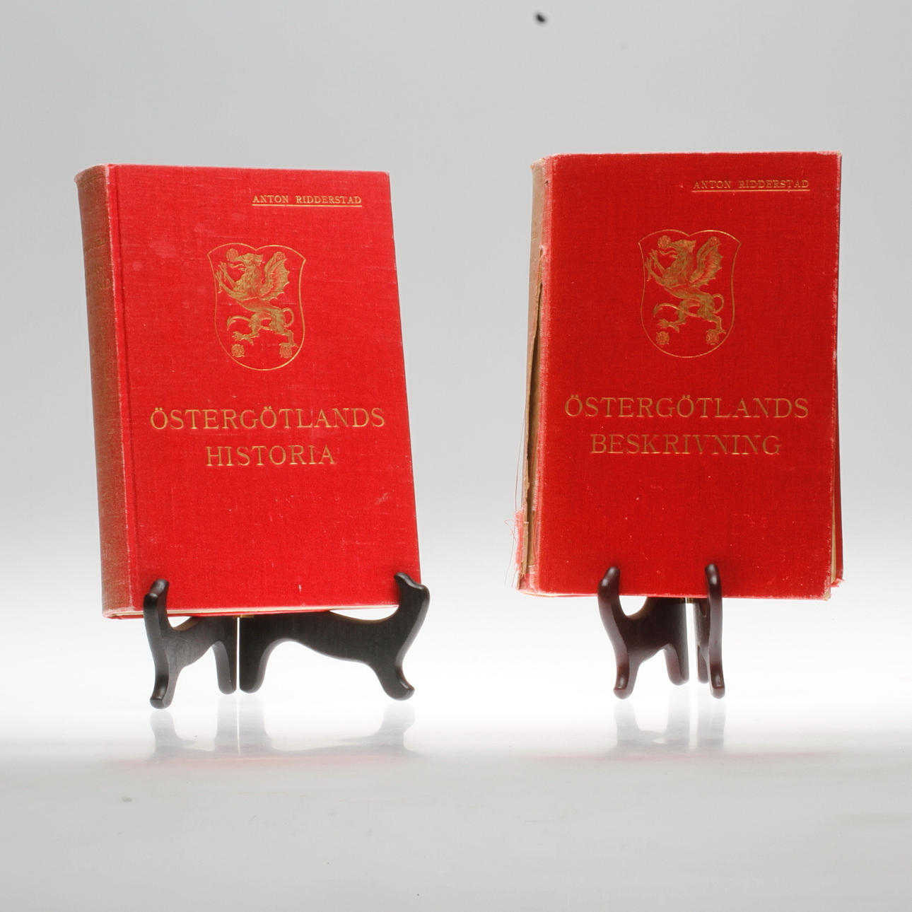 BÖCKER, 2 st, Östergötland, Anton Ridderstad, Stockholm 1914-1918.