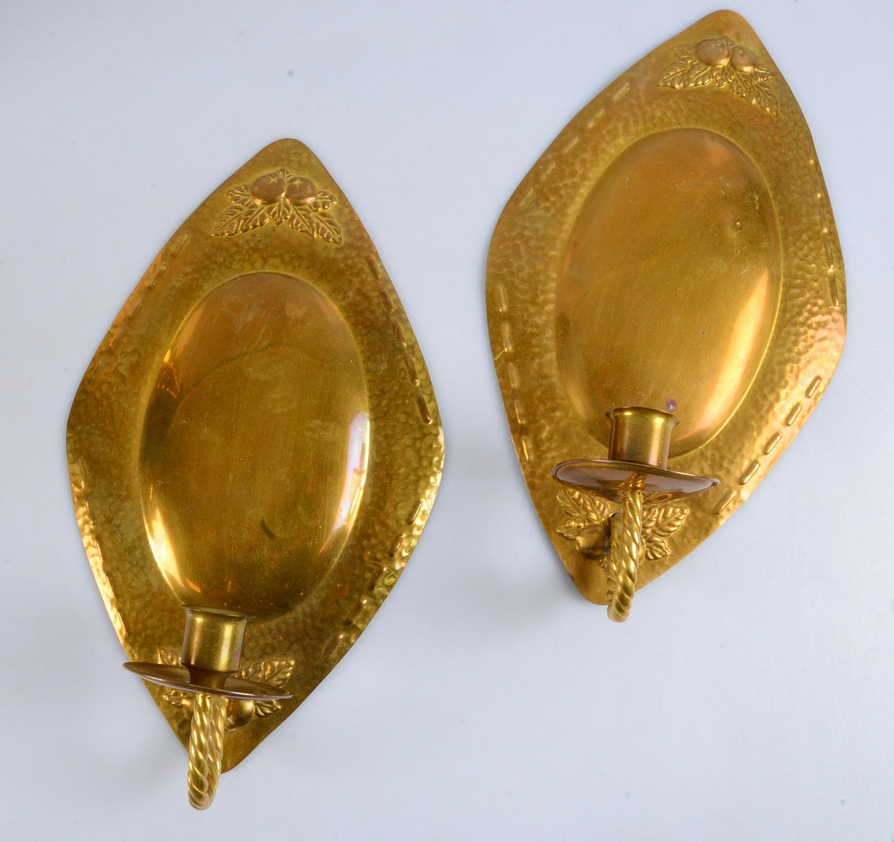 LAMPETTER, 1-par, mässing, Knut Eriksson, Eskilstuna.