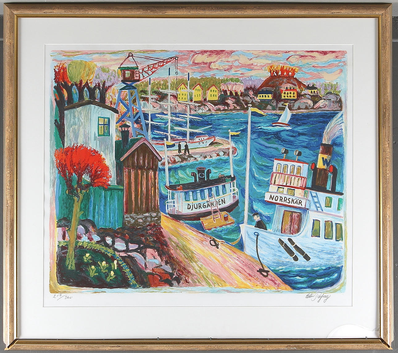 ELIS RYBERG. Litografi, signerad och numrerad 219/360.