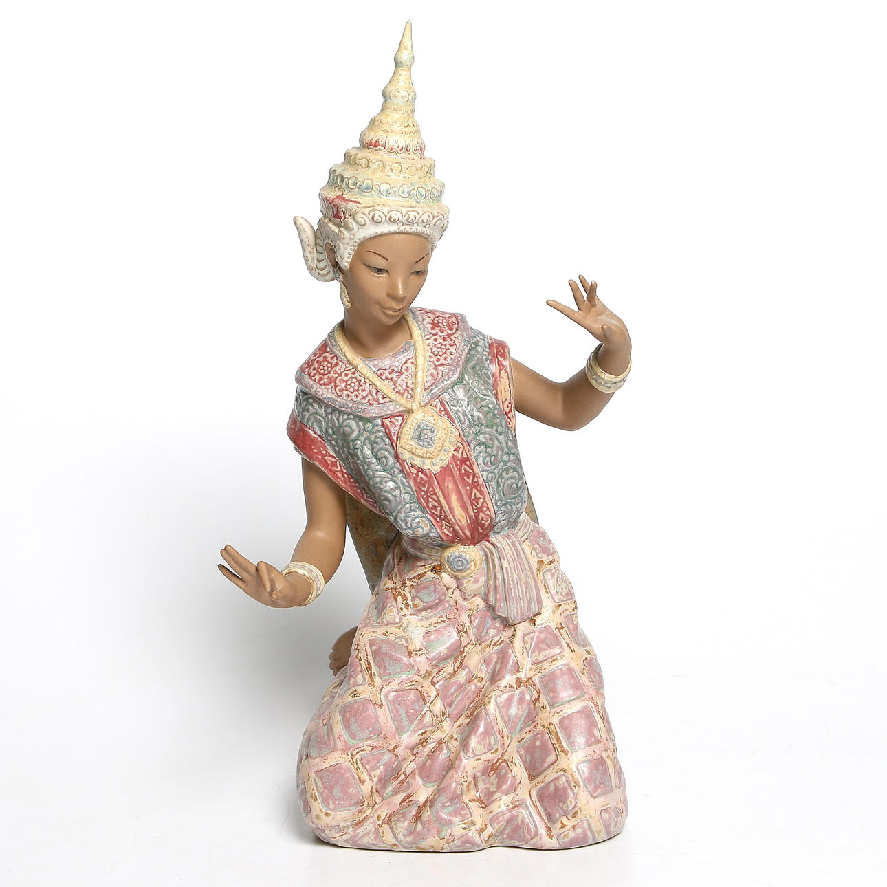 SKULPTUR, stengods, "Danserska", Lladro, Spanien. 1900-tal.