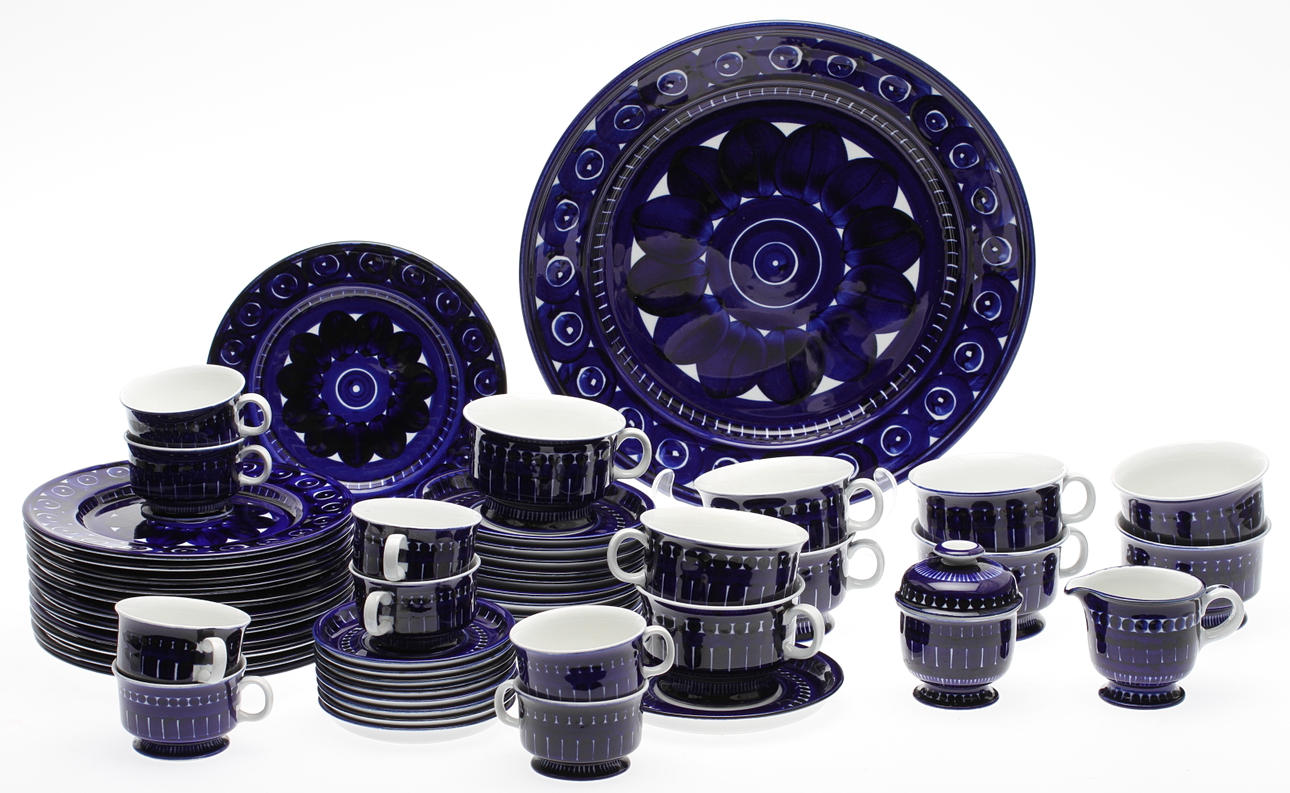 SERVISDELAR, 52 delar, porslin, "Valencia", Ulla Procopé, Arabia, Finland.