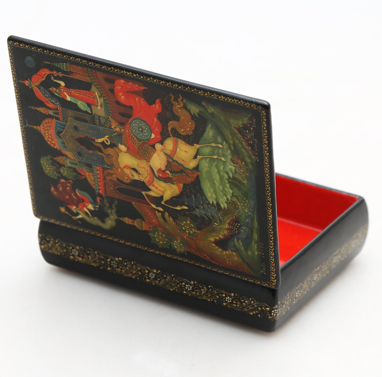 Russian box in “papier mache”.