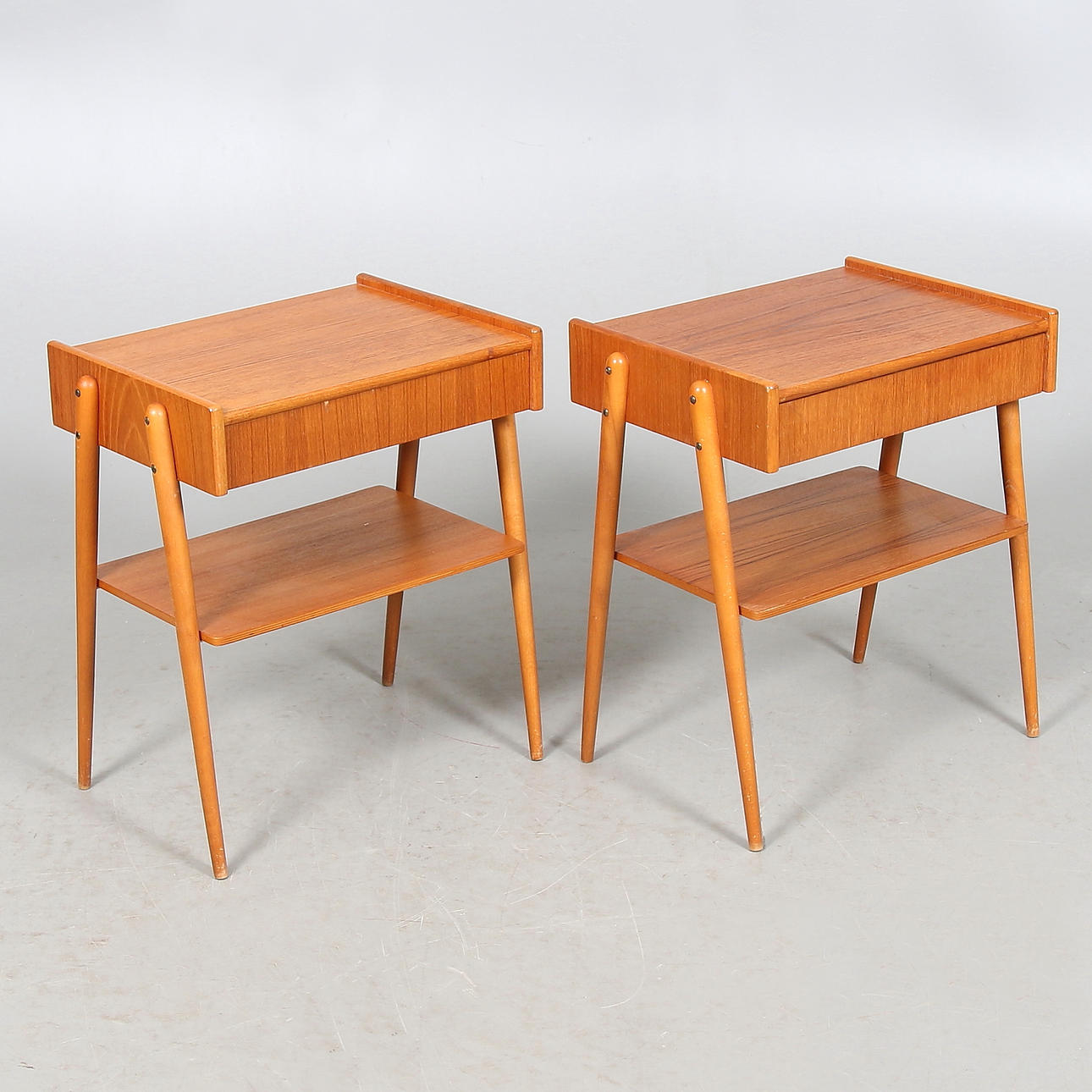 SÄNGBORD, ett par, teak, Carlström & Co. AB, Möbelfabrik, 1960-tal.