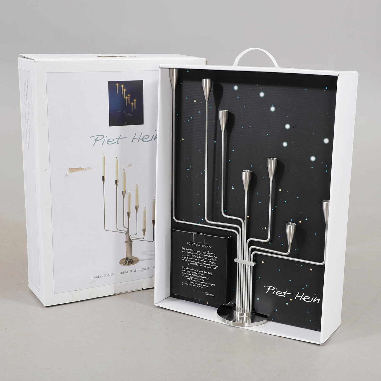 PIET HEIN. Candelabra, „Karlsvognen“, Danmark.