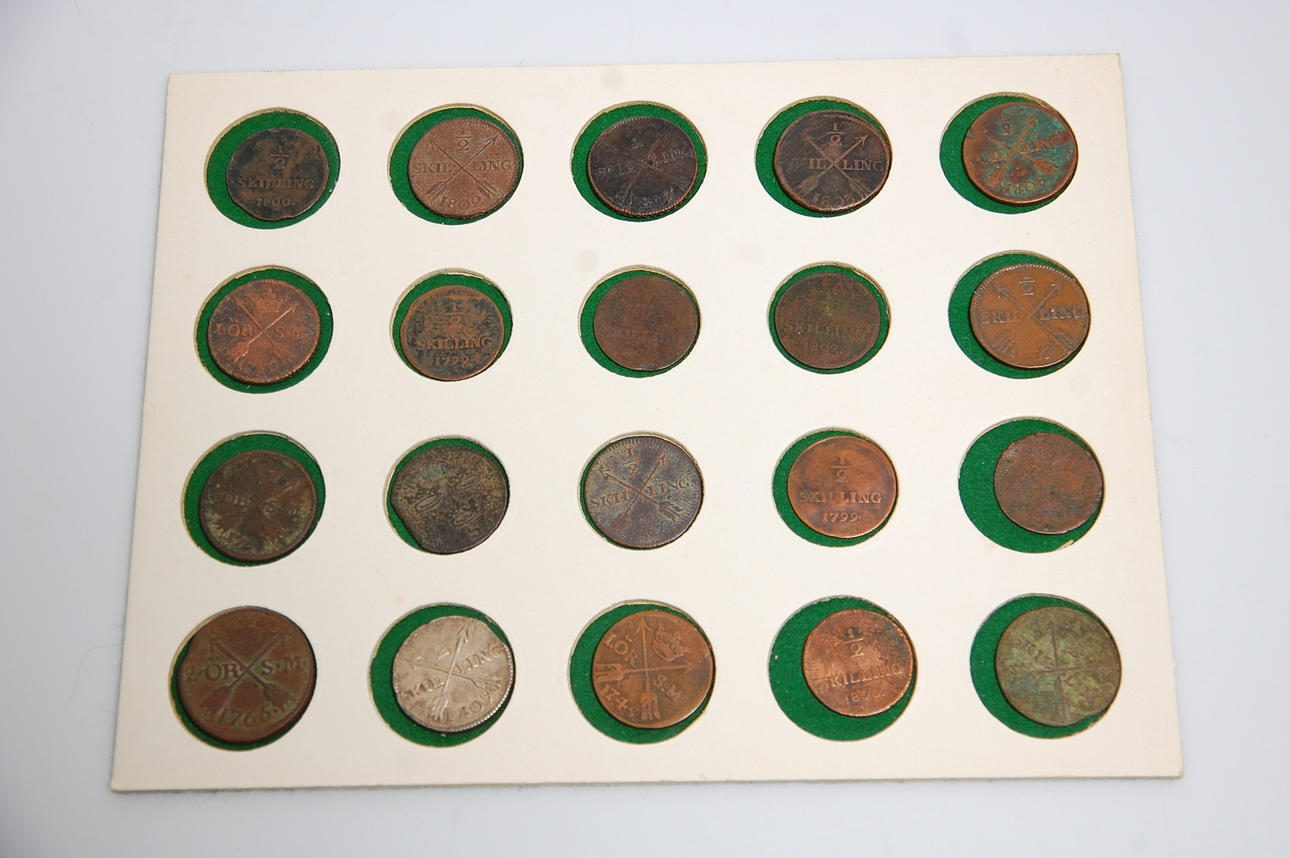 MYNT, 20 st skillingar /Ör 16-1800-tal.