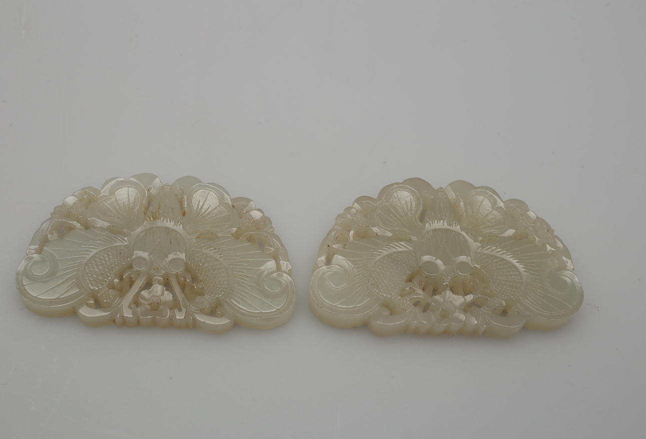 AMULETTER, 2 stycken, Jade.