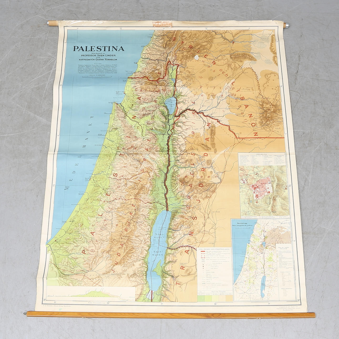 SKOLKARTA, Palestina, 1931.