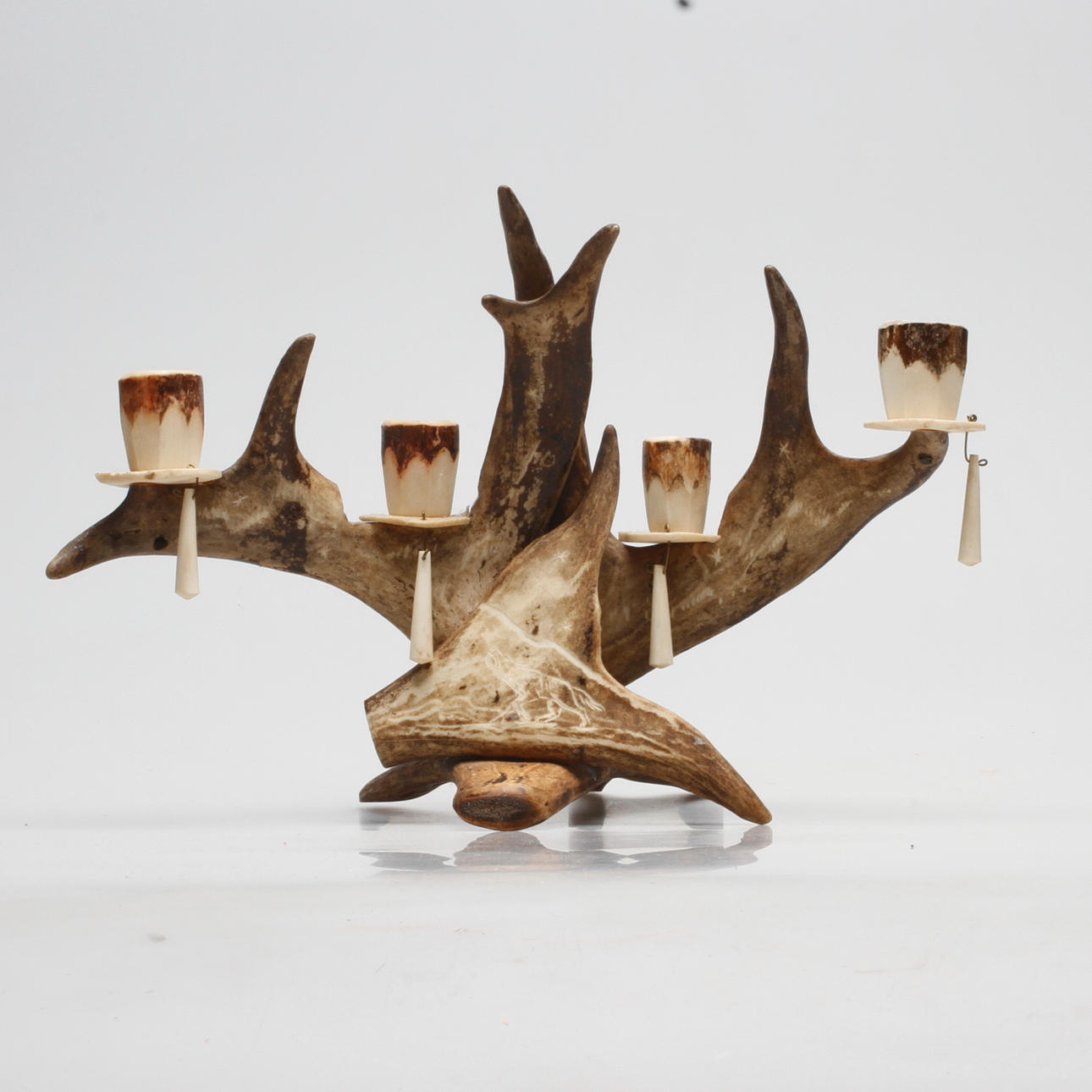 LJUSSTAKE, renhorn, 1900-tal.