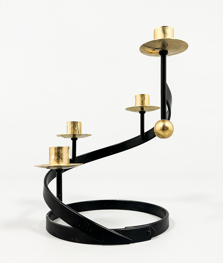 CANDLESTICK, Brass, metal, “Sonat”, Ystad Metall.
